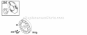 Flywheel Diagram and Parts List for 134202-1114-E1  Briggs and Stratton Engine